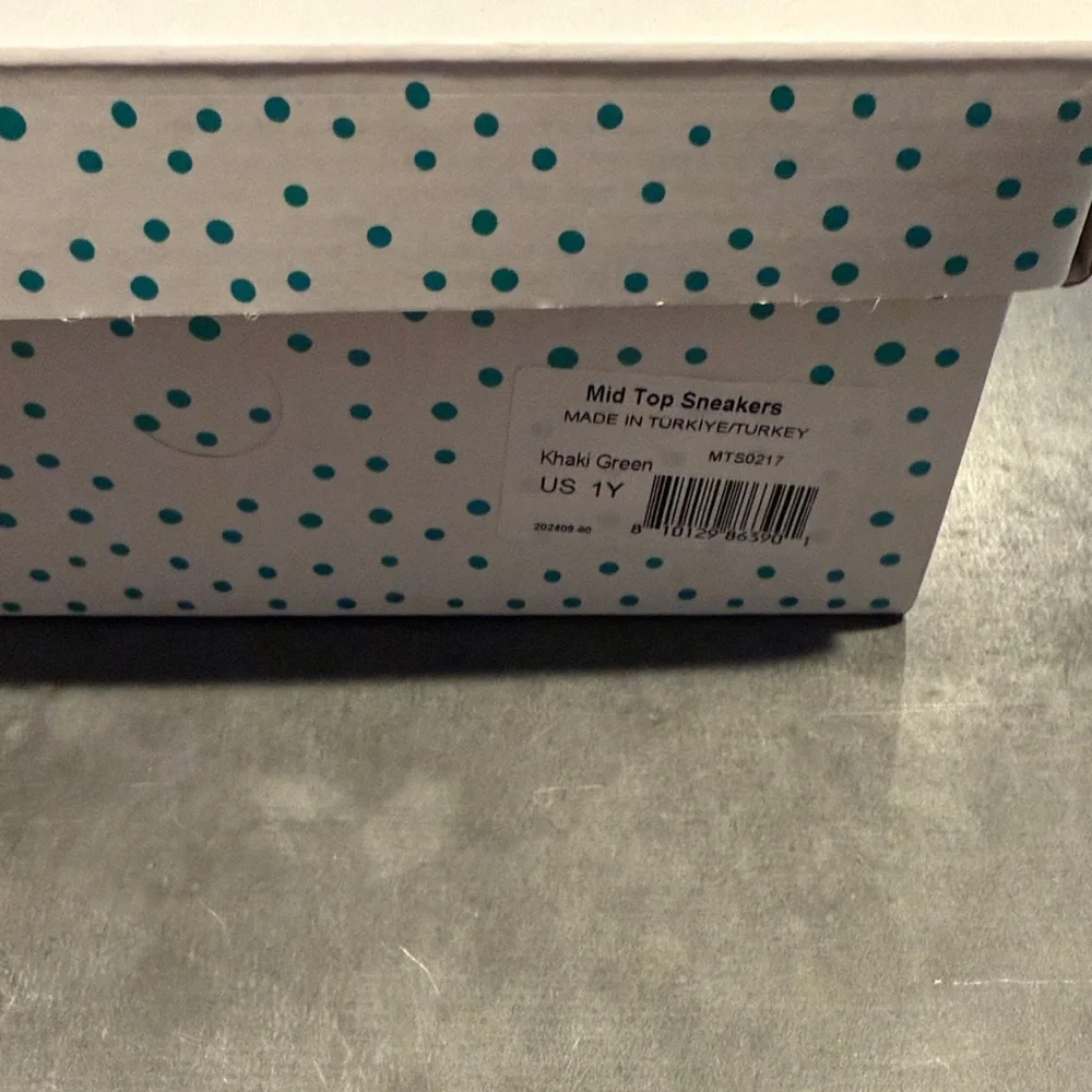 *NEW* Ten Little Mid Top Sneakers- Khaki Green